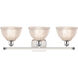 Ballston Arietta LED 26 inch White and Polished Chrome Bath Vanity Light Wall Light, Ballston
