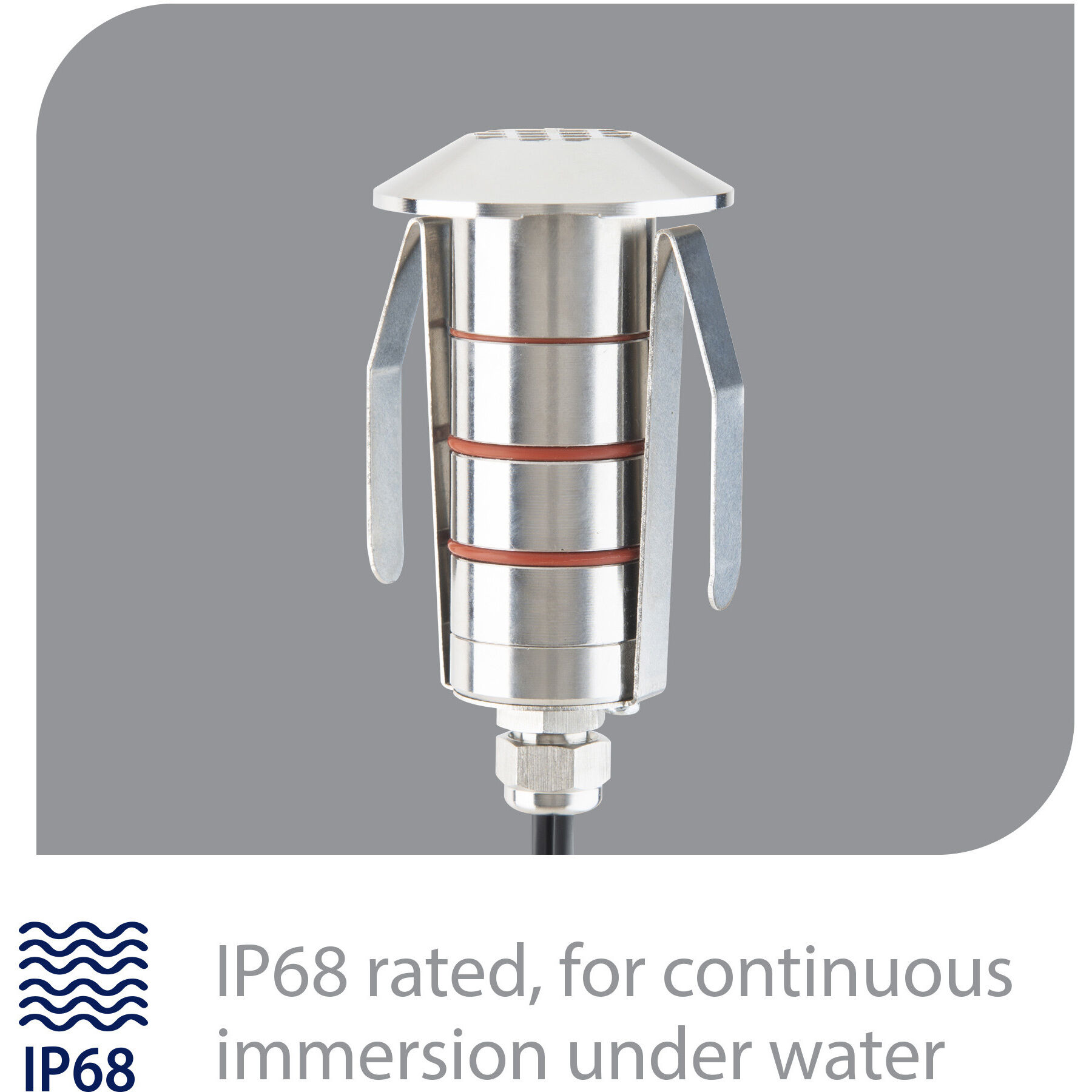 Tyler 12 2 watt Stainless Steel Path Lighting in 3000K, WAC Landscape