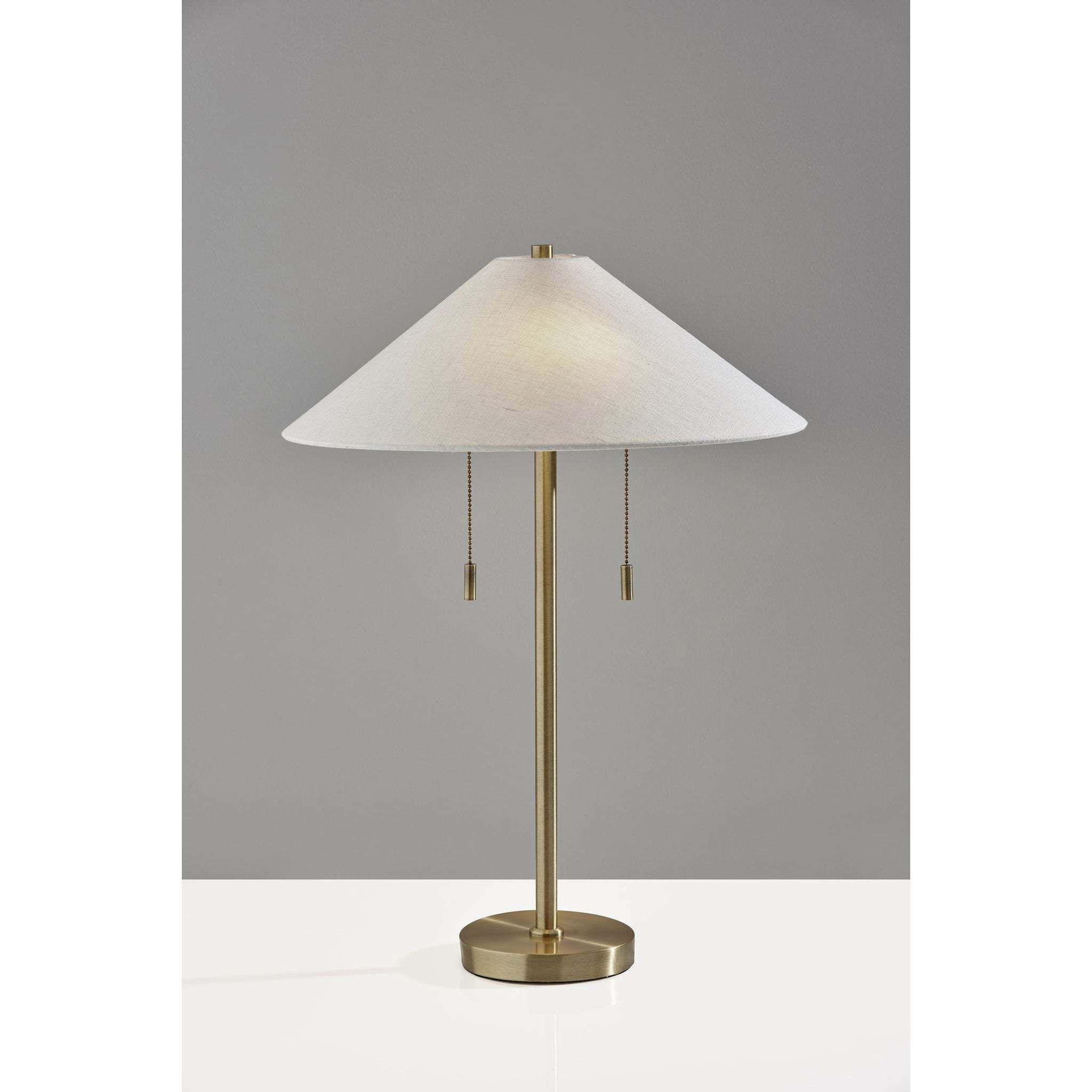 Claremont 24 inch 40.00 watt Antique Brass Table Lamp Portable Light