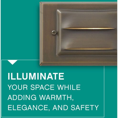 Hardy Island Horizontal 12v 1.50 watt Matte Bronze Landscape Deck Sconce