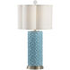 Biltmore 32 inch 100 watt Sky Blue Glaze Table Lamp Portable Light