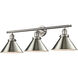 Briarcliff 3 Light 32 inch Brushed Satin Nickel Vanity Light Wall Light