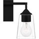 Thoresby 2 Light 14 inch Matte Black Bath Light Wall Light