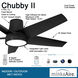 Chubby II 58 inch Coal Indoor/Outdoor Ceiling Fan, Wifi