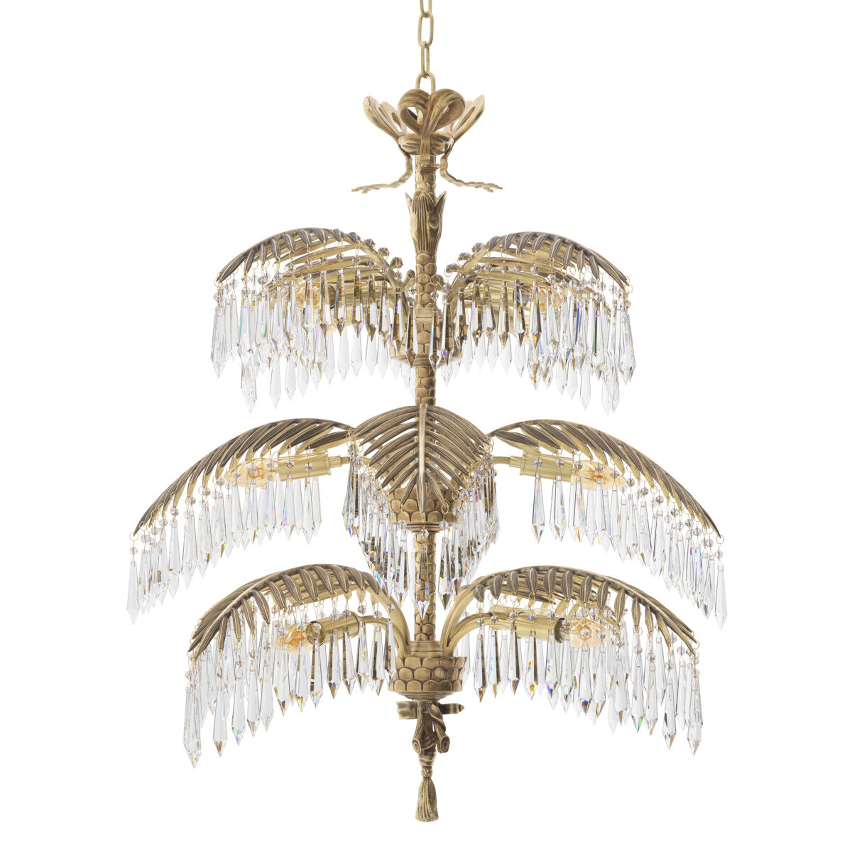 Hildebrandt 12 Light 31.5 inch Vintage Brass Chandelier Ceiling Light, Large