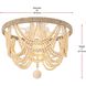 Jolie 4 Light 16 inch Beige Flush Mount Ceiling Light