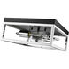 Canada 2 Light 12 inch Black and Chrome Flush Mount Ceiling Light
