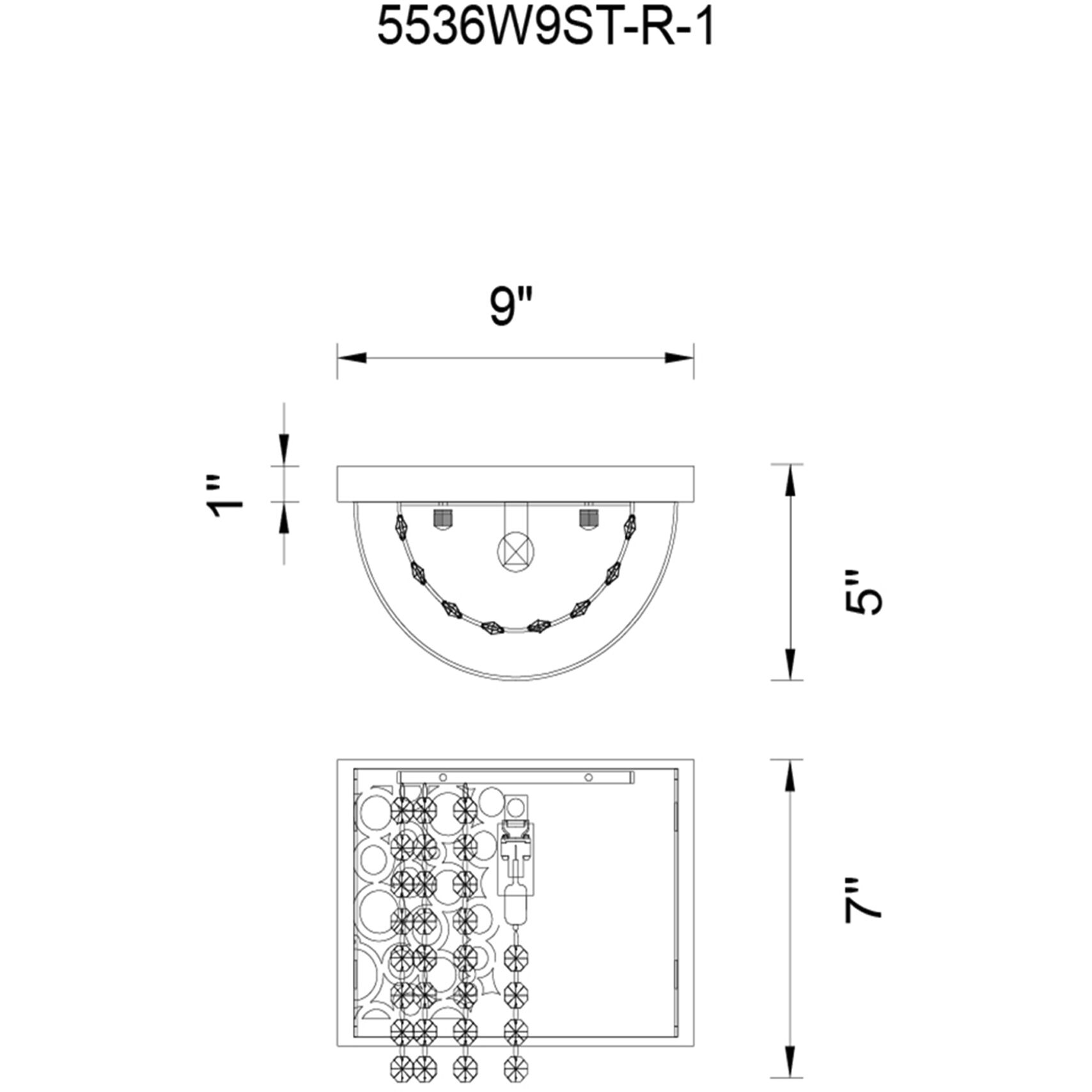 Bubbles 1 Light 8 inch Chrome Bathroom Sconce Wall Light