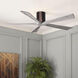 Atlas Irene-5H 60 inch Brushed Bronze with Barn Wood Tone Blades Flush Mount Paddle Fan