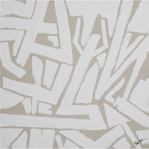 Bolzano White/Beige Canvas Art