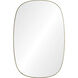Gallegos 36 X 24 inch Brushed Brass and Clear Mirror