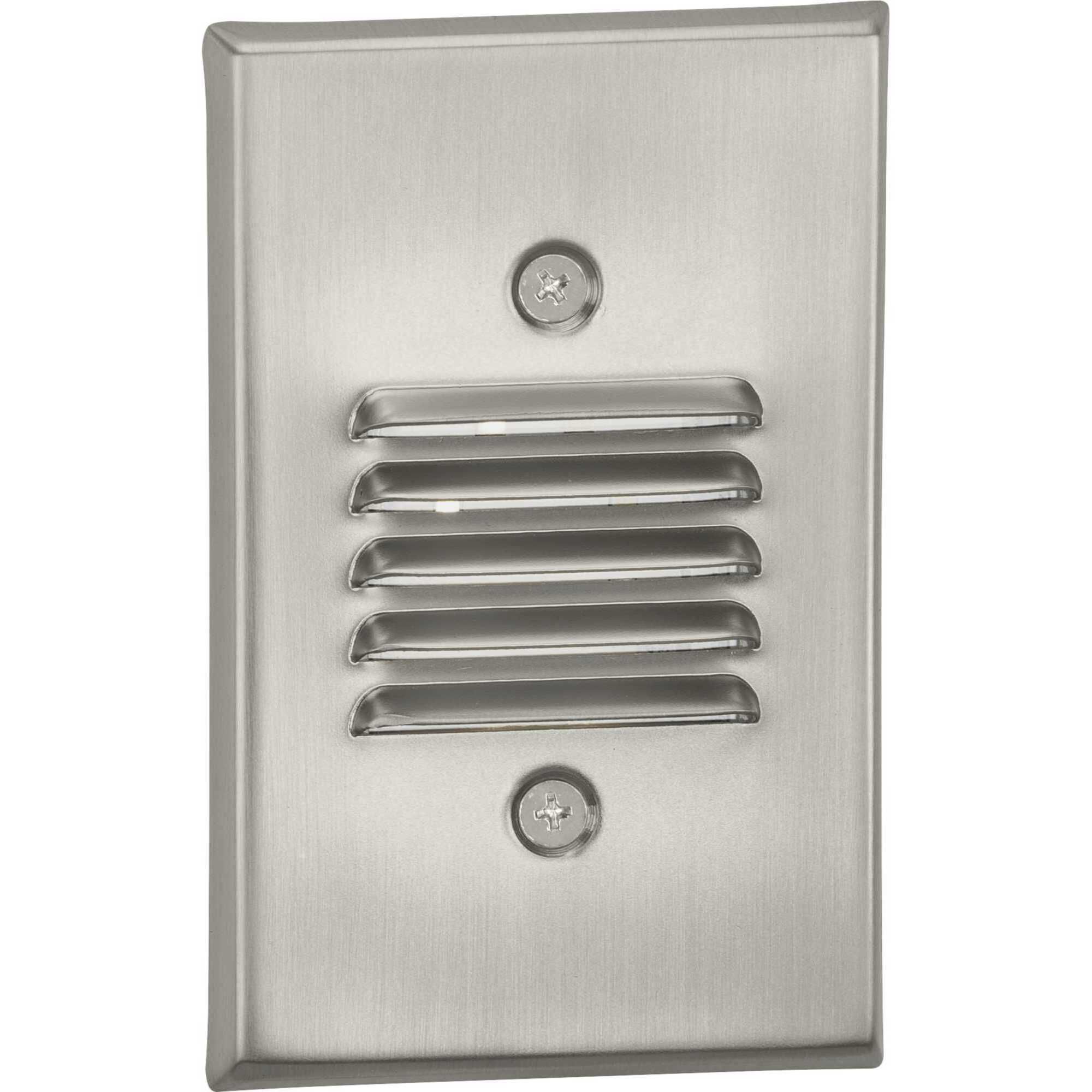 LED Step Lights 120 4.5 watt Brushed Nickel Indoor/Outdoor Step Light, Progress LED