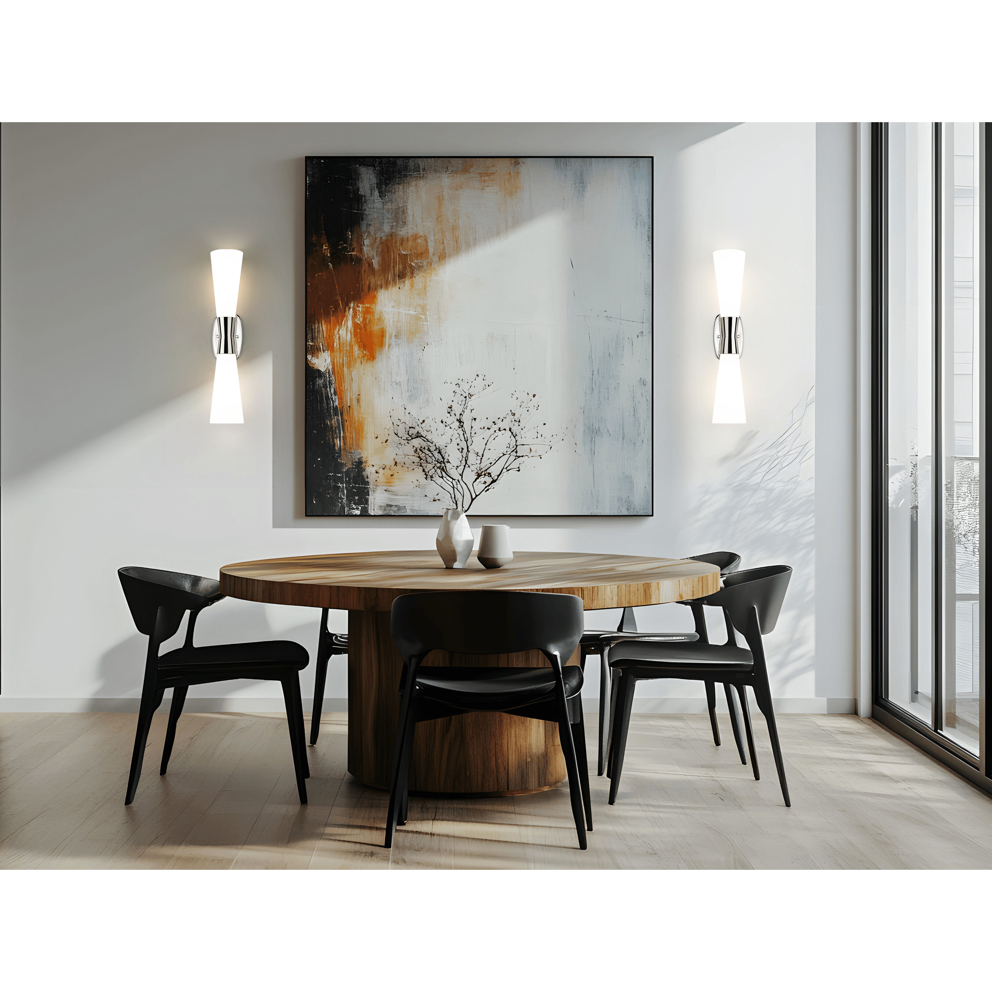 Emrys Wall Sconce Wall Light in Polished Nickel