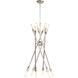 Cobra 12 Light 43 inch Polished Nickel Chandelier Ceiling Light, Large