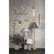 Sutter 4 Light 4.75 inch Vintage Gold Leaf Wall Sconce Wall Light