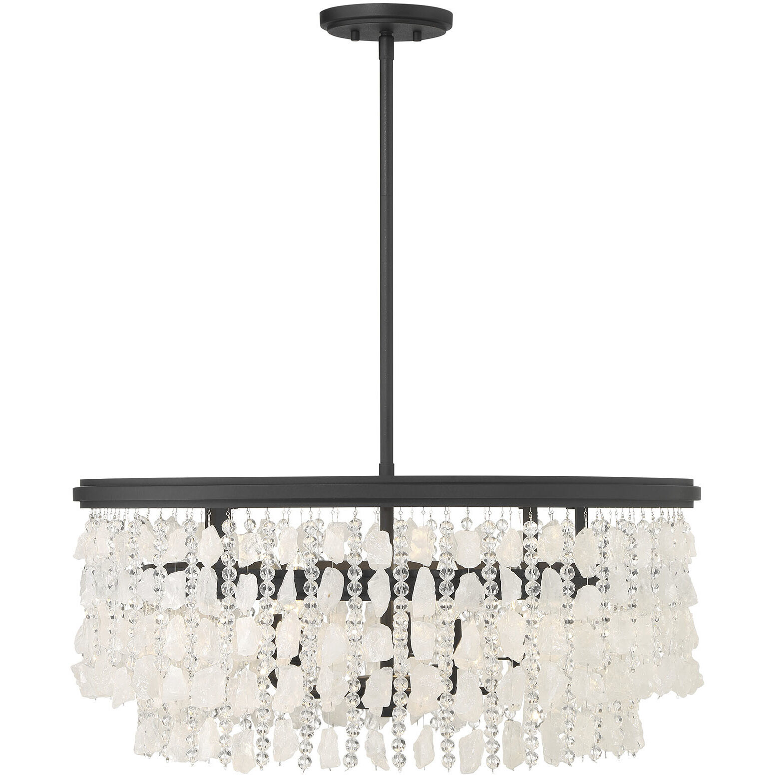 Shimmering Elegance 5 Light 28 inch Sand Coal Chandelier Ceiling Light