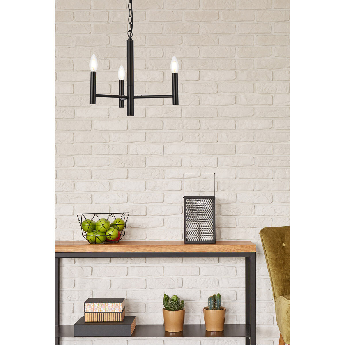 Carmella 3 Light 17 inch Black Pendant Ceiling Light