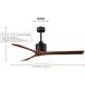 Atlas Nan 42 inch Matte Black with Gray Ash Blades Ceiling Fan