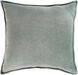 Cotton Velvet 20 X 20 inch Sage Pillow Kit, Square