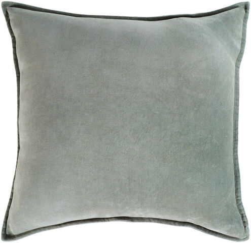 Cotton Velvet 20 X 20 inch Sage Pillow Kit, Square