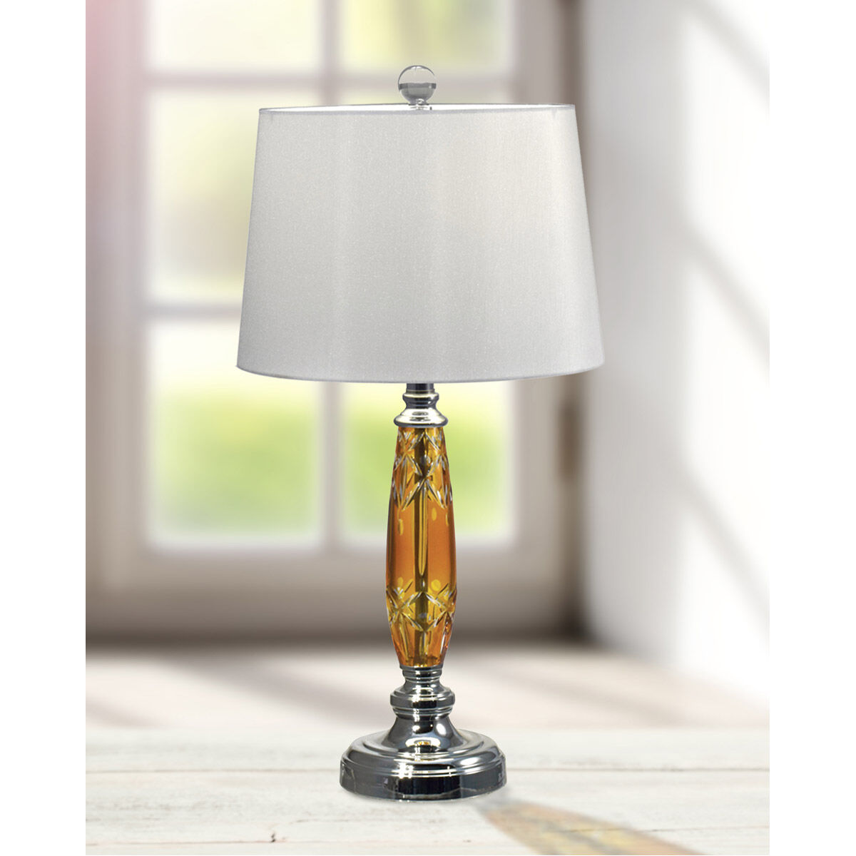 Evelyn 26 inch 150.00 watt Polished Chrome Table Lamp Portable Light