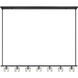 Aragon 7 Light 56 inch Matte Black Linear Chandelier Ceiling Light