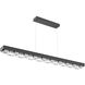 Tessera LED 62.6 inch Matte Black Linear Chandelier Ceiling Light