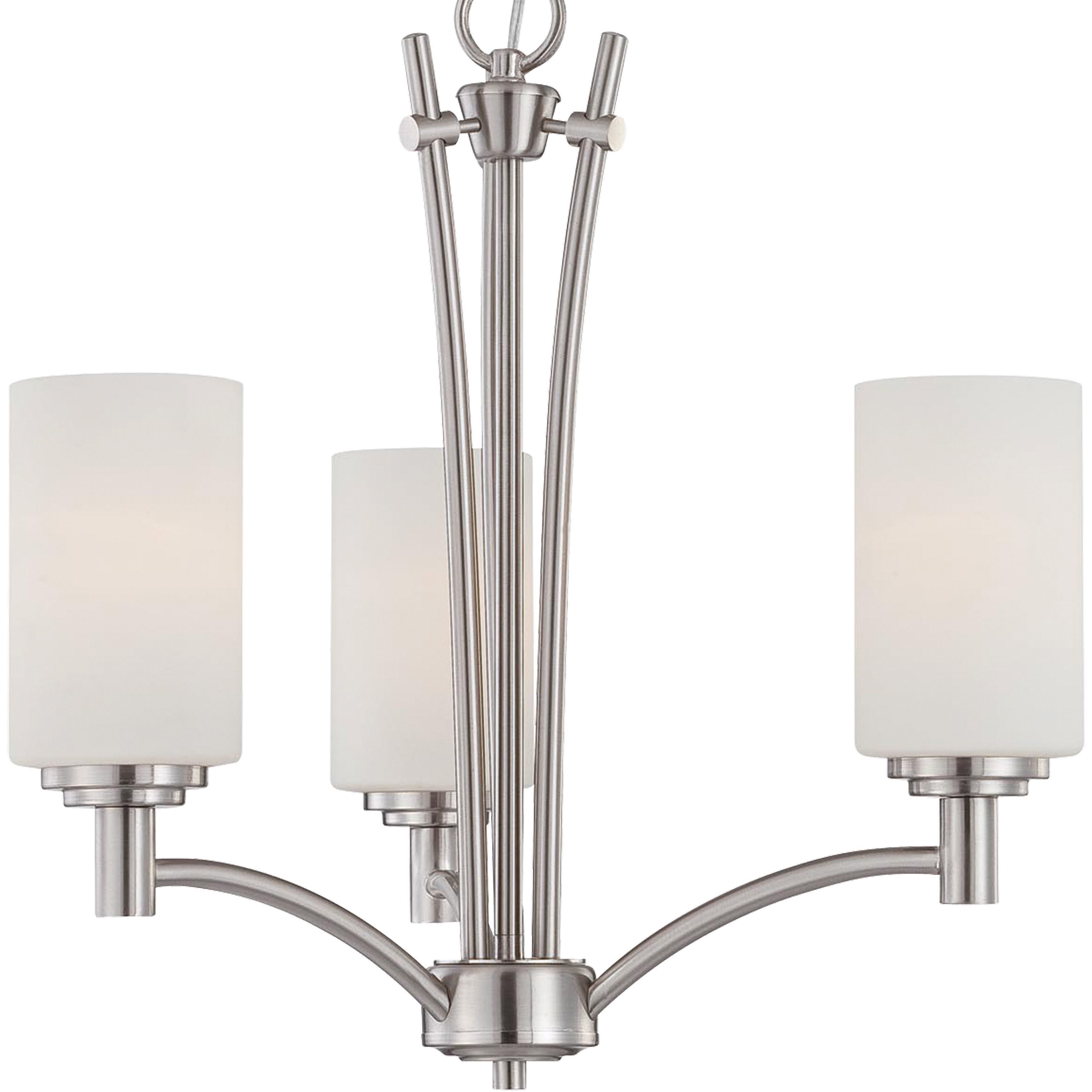 Pittman 3 Light 20 inch Brushed Nickel Chandelier Ceiling Light