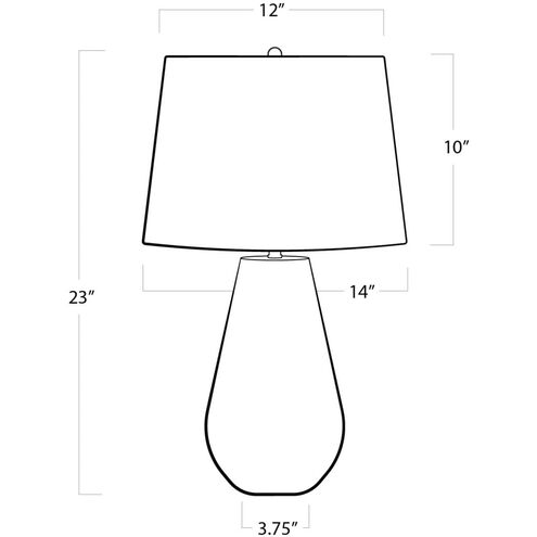 Cassia 23 inch 150.00 watt Natural Table Lamp Portable Light, Chevron