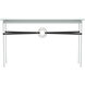 Equus 54 X 14 inch Vintage Platinum and White Console Table in Leather Black, Vintage Platinum/White