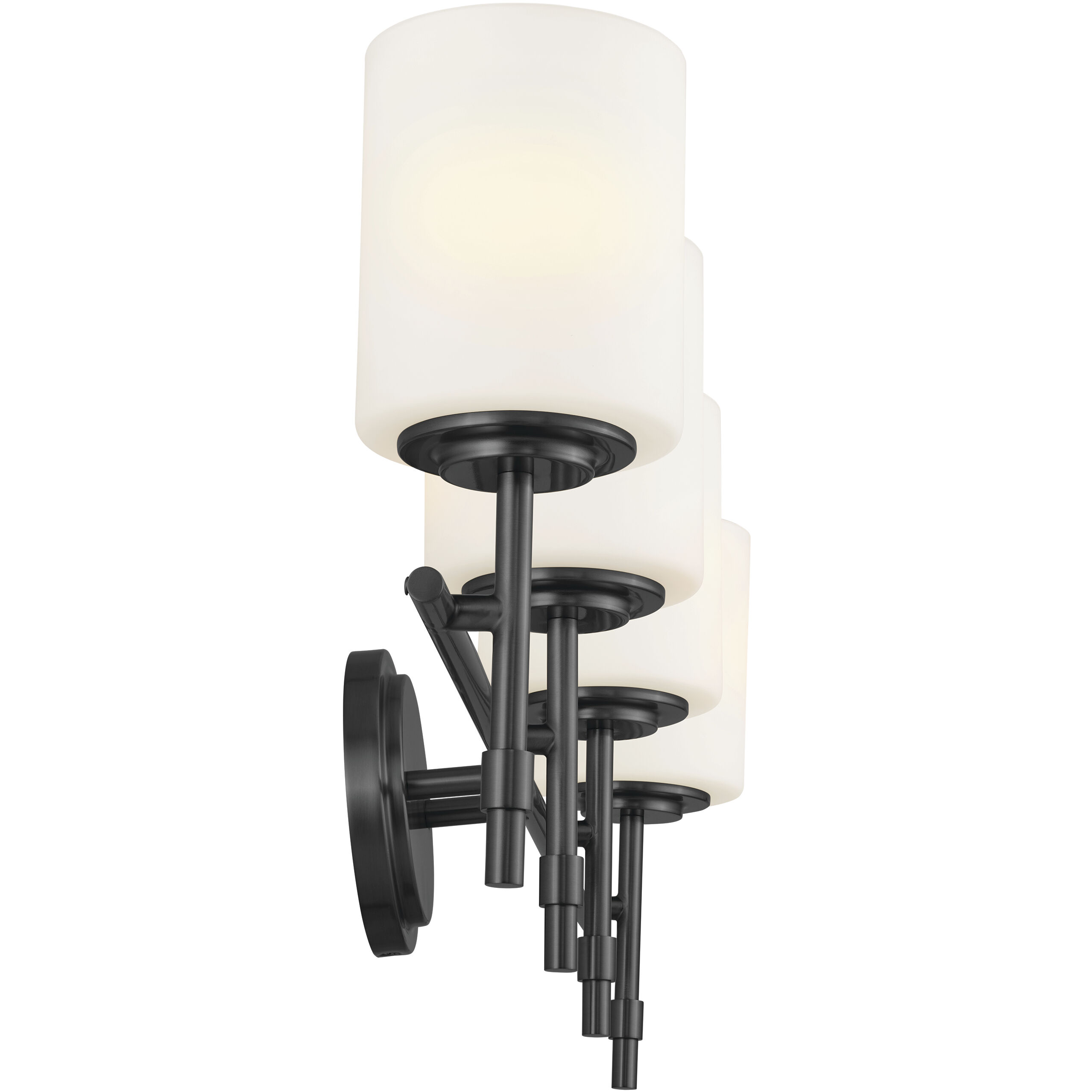 Ali 4 Light 32.5 inch Black Bath Vanity Light Wall Light