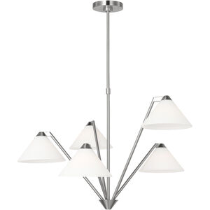 Werley 5 Light 30.38 inch Brushed Nickel Chandelier Ceiling Light, Large