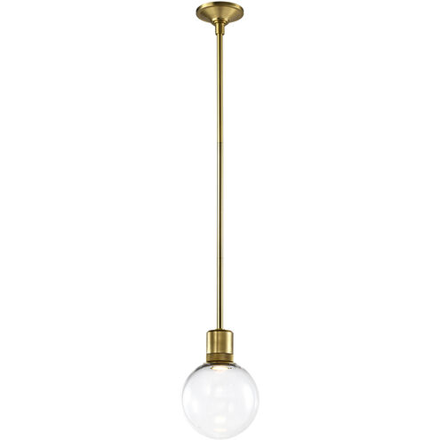 Zigrina 1 Light 7.88 inch Aged Brass Pendant Ceiling Light