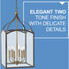 Clarendon 6 Light 16 inch Bronze with Heirloom Brass Indoor Foyer Light Ceiling Light