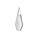 Hexagonal 31.5 X 18.1 inch Wall Mirror
