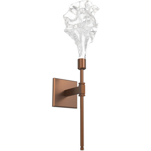 Blossom LED 7 inch Graphite Indoor Sconce Wall Light in 3000K LED, Belvedere