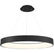 Corso LED 42.5 inch Black Pendant Ceiling Light in 43in, dweLED