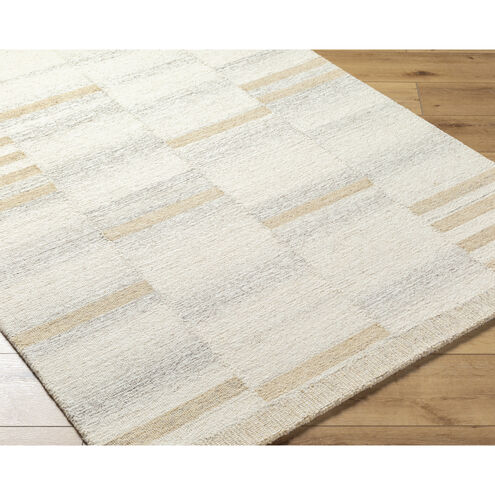 Max 90 X 60 inch Ivory/Cream/Tan/Brown/Taupe Handmade Rug in 5 x 7.5