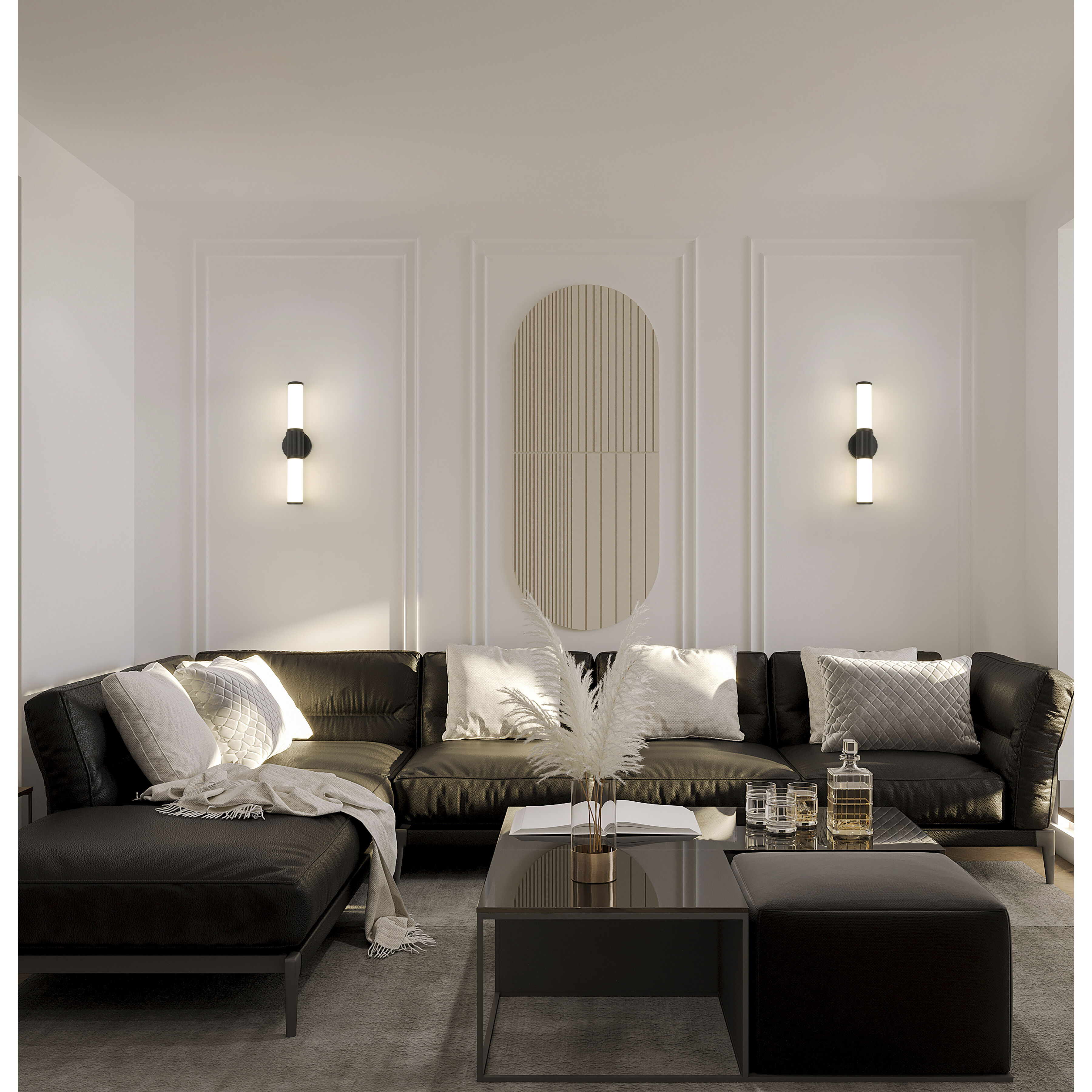 Solange LED 18.5 inch Matte Black Bath Vanity Wall Light