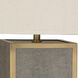 Anna 28.75 inch 150 watt Faux Brown Snakeskin with Aged Brass Table Lamp Portable Light, Aged Brass Accents