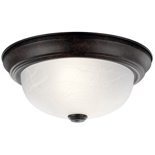 Independence 2 Light 11 inch Tannery Bronze Flush Mount Light Ceiling Light