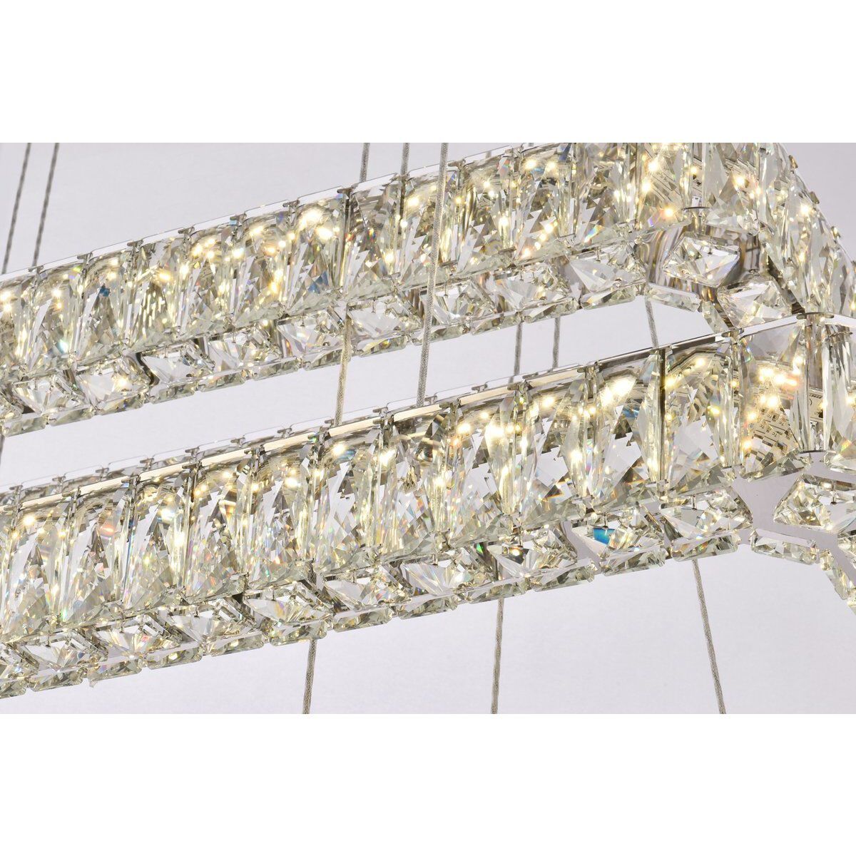 Monroe 3 Light 42 inch Chrome Pendant Ceiling Light