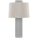 Manchester 28 inch 15 watt Aged Brass and Ceramic Shell Grey Table Lamp Portable Light