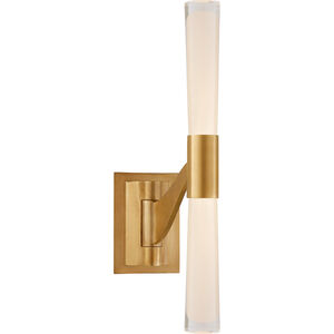 AERIN Brenta 6.5 inch 9.00 watt Hand-Rubbed Antique Brass Single Articulating Sconce Wall Light