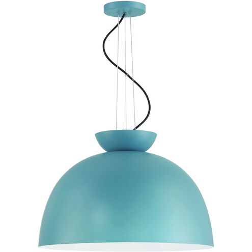 Ventura Dome 1 Light 20 inch Dusty Blue Pendant Ceiling Light
