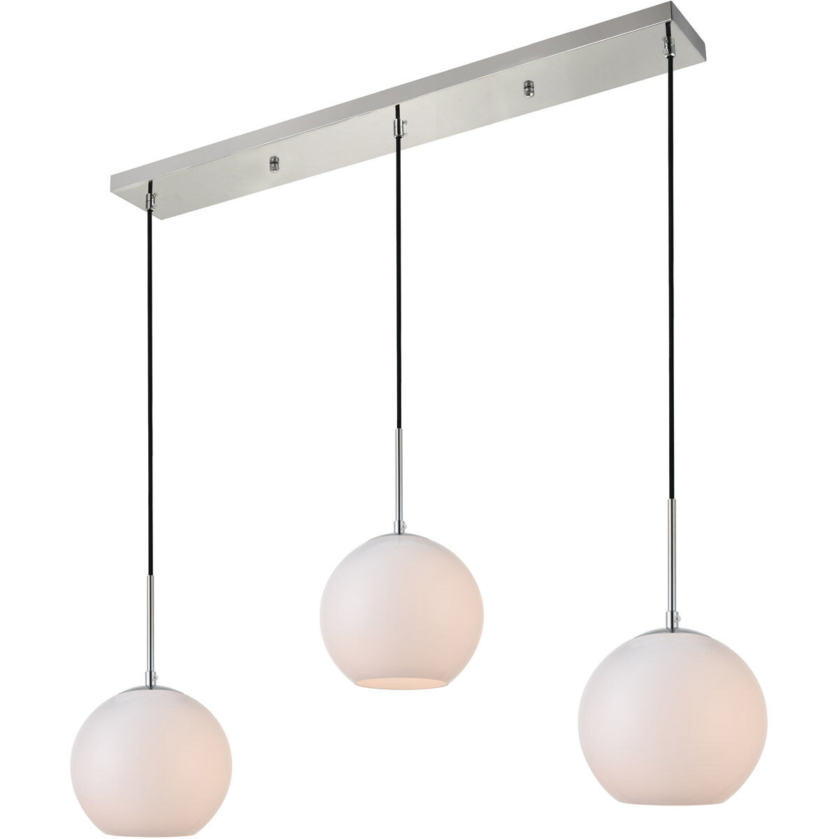 Baxter 3 Light 36 inch Chrome Pendant Ceiling Light