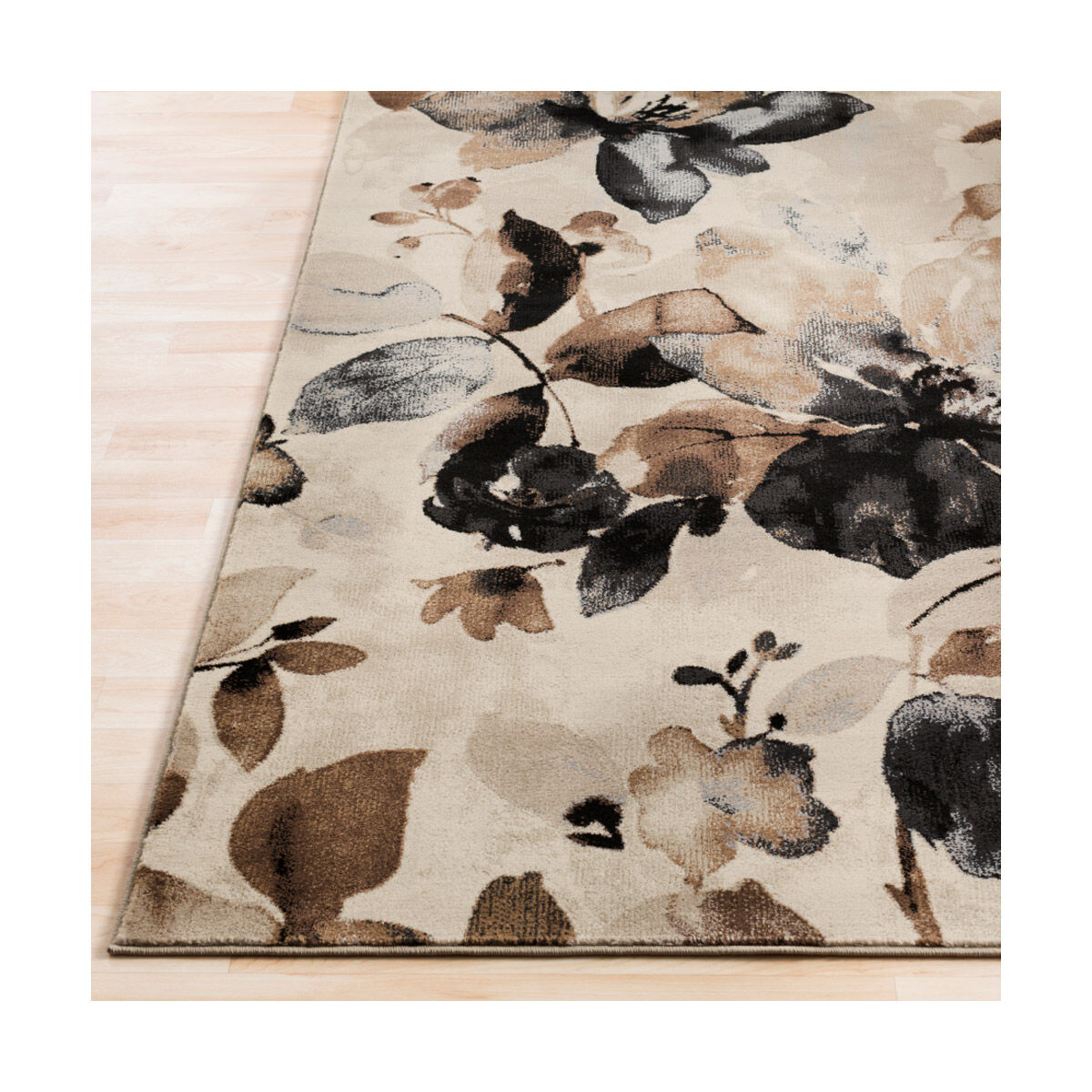 Nova 35 X 26 inch Tan/Camel/Black/Medium Gray Rugs, Polypropylene