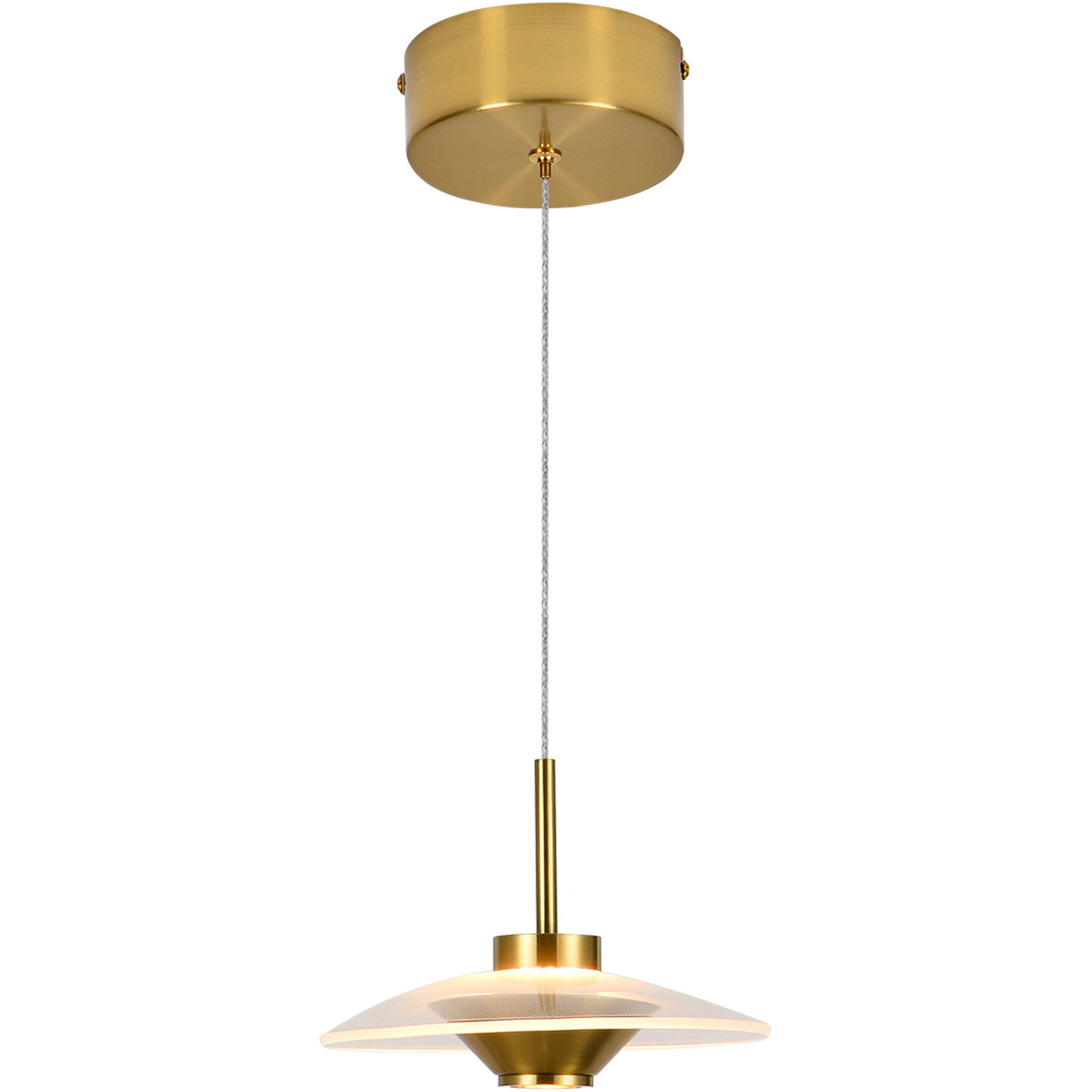 Ferrara Series 7.25 inch Antique Brass Pendant Ceiling Light, Artisan Collection