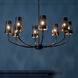 Adeena 8 Light 36.5 inch Black Chandelier Ceiling Light