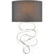 Felicity 1 Light 13 inch Silver Leaf Sconce Wall Light